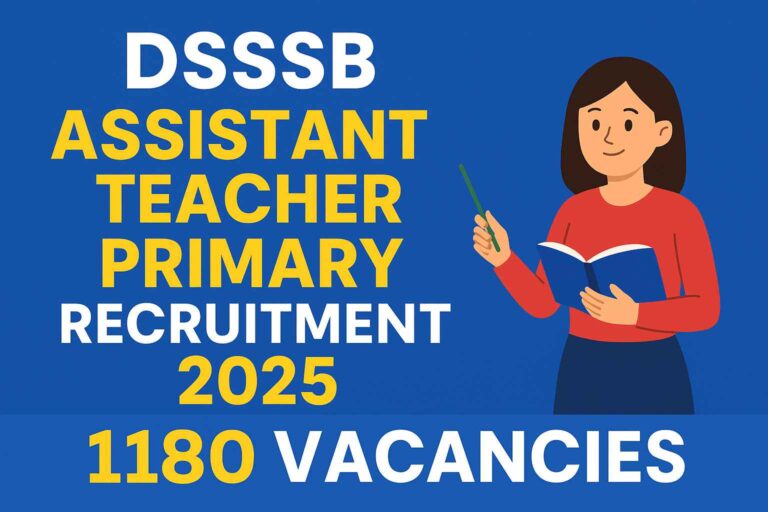 DSSSB PRT RECRUITMENT